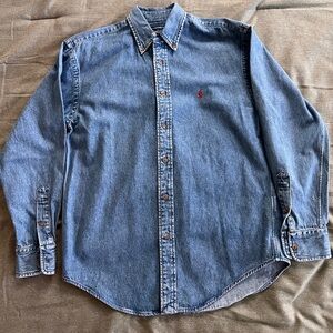Brand New Women Ralph Lauren Denim Button Down